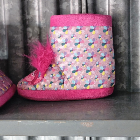 Girls trolls bootie slippers - Picture 2 of 4